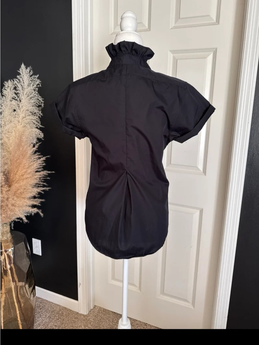 Kate McHale Jensen KMJ Quarantini Boyfriend Fit Blouse in Black Size Small - Picture 7 of 12